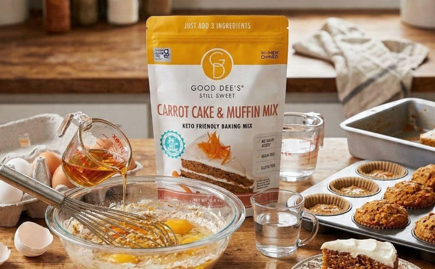Keto Carrot Cake Mix Recipes: Moist Muffins and Low Carb Carrot Cake at 3g Net Carb