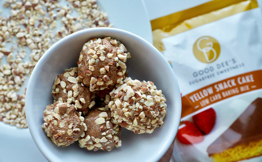 Good Dee’s Yellow Snack Cake Protein Balls