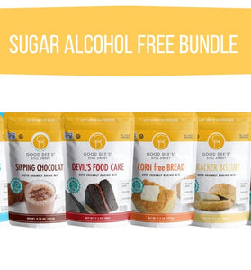 Sugar Alcohol Free Bundle! Gluten Free, No Sugar Added - 1 Multi-Purpose Bread Mix, 1 Corn Free Bread Mix, 1 Cracker Biscuit Mix, 1 Pancake Mix, 1 Devil’s Food Cake, 1 Sipping Chocolate- Save 20%