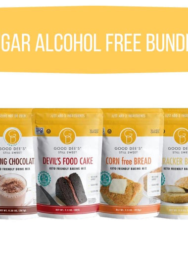 Sugar Alcohol Free Bundle! Gluten Free, No Sugar Added - 1 Multi-Purpose Bread Mix, 1 Corn Free Bread Mix, 1 Cracker Biscuit Mix, 1 Pancake Mix, 1 Devil’s Food Cake, 1 Sipping Chocolate- Save 20%