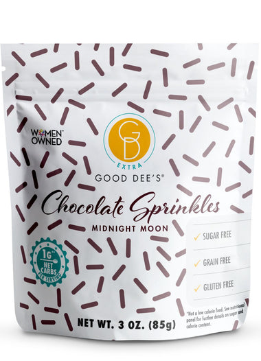 It’s BACK! Good Dee's Sugar Free "Midnight Moon" Sprinkles - Dye Free, Natural Coloring, Keto Friendly, Vegan, <1g Net Carbs