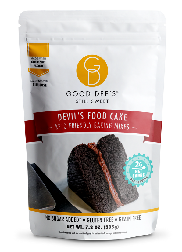 Good Dee's Devil's Food Cake -  Low Carb Keto Cake Mix, Grain-Free, Gluten-Free & No Sugar Added* Cake Mix
