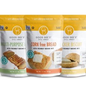 Bread Bundle - Gluten Free, No Sugar Added - 1 Multi-Purpose Bread Mix, 1 Corn Free Bread Mix, 1 Cracker Biscuit Mix